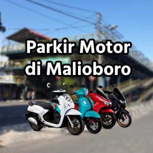 parkir motor di malioboro yogyakarta