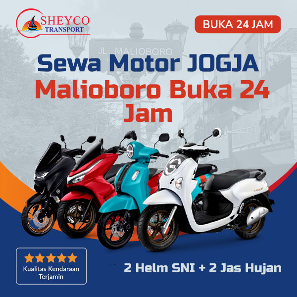 Sewa Motor Malioboro Yogyakarta Buka 24 Jam