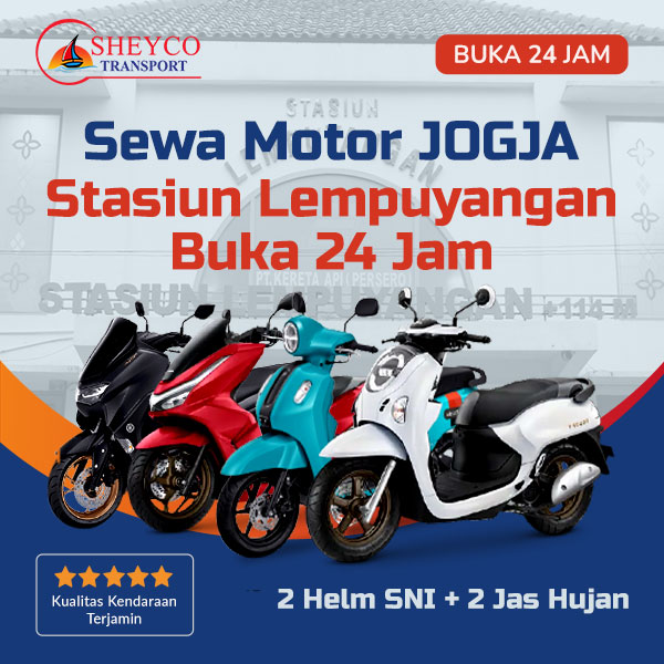 Rental Motor Stasiun Lempuyangan Yogyakarta Buka 24 Jam