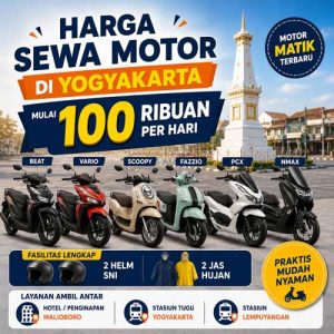 Sewa Motor Jogja 100 Ribuan