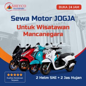 Sewa Motor Jogja untuk wisatawan mancanegara